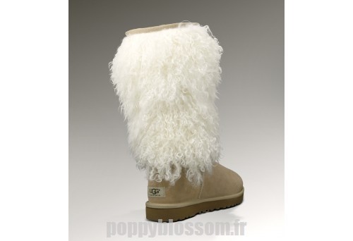 Magnifiques Ugg-300 bottes hautes de sable en peau de mouton Cuff